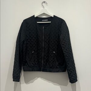 SOAKED Quilted Bomber Jacket - Black